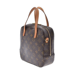 Louis Vuitton Canvas Monogram Brown Spontini Handbag